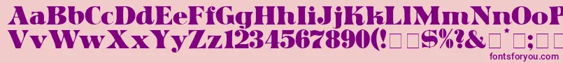 ArticulaDisplaySsi Font – Purple Fonts on Pink Background