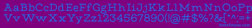 MadeWaffleSlabPersonalUse Font – Blue Fonts on Purple Background