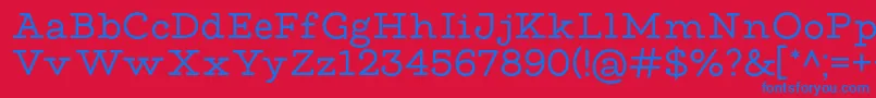 MadeWaffleSlabPersonalUse Font – Blue Fonts on Red Background