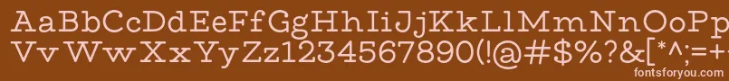 Шрифт MadeWaffleSlabPersonalUse – розовые шрифты на коричневом фоне
