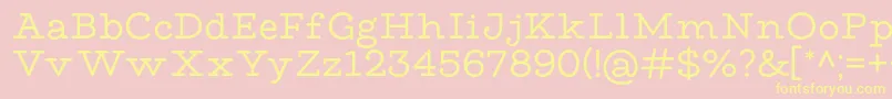 MadeWaffleSlabPersonalUse Font – Yellow Fonts on Pink Background