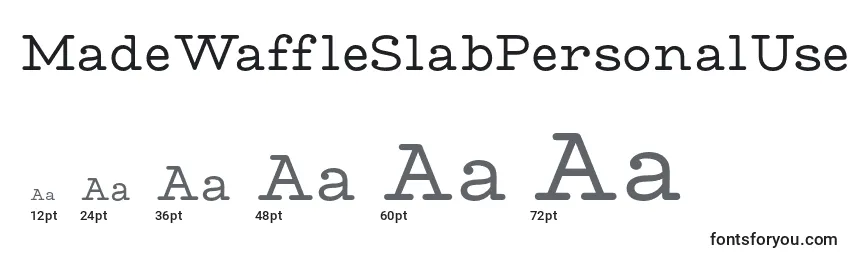 MadeWaffleSlabPersonalUse Font Sizes