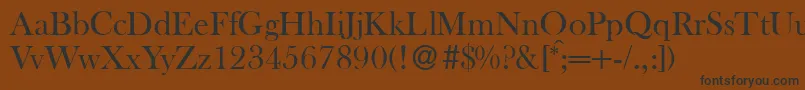 BaskervilleoldstyleRegular Font – Black Fonts on Brown Background