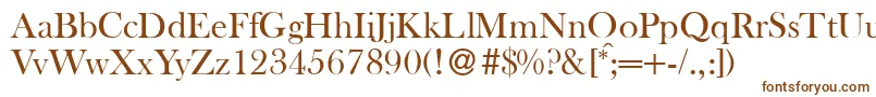 BaskervilleoldstyleRegular Font – Brown Fonts on White Background