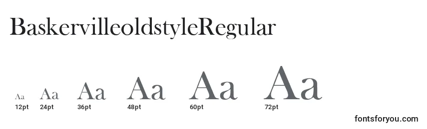 Размеры шрифта BaskervilleoldstyleRegular
