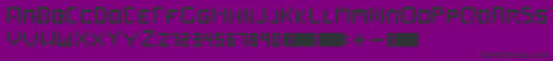 MmsStart Font – Black Fonts on Purple Background