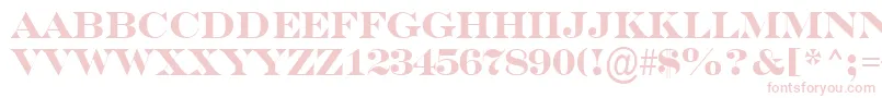 SerifertitulBold Font – Pink Fonts on White Background