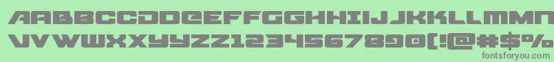 Aircruiserexpand Font – Gray Fonts on Green Background