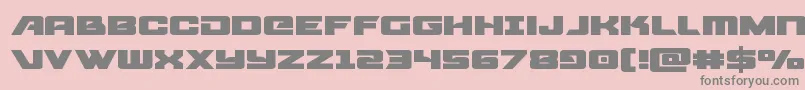 Aircruiserexpand Font – Gray Fonts on Pink Background