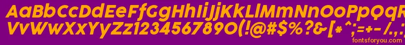 CocogooseProItalicTrial Font – Orange Fonts on Purple Background