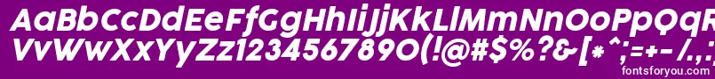 フォントCocogooseProItalicTrial – 紫の背景に白い文字