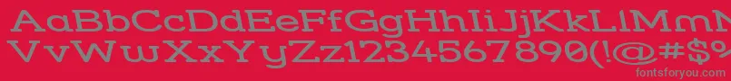 Strslswr Font – Gray Fonts on Red Background