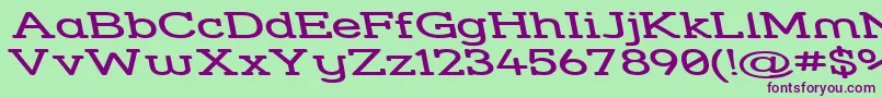 Strslswr Font – Purple Fonts on Green Background