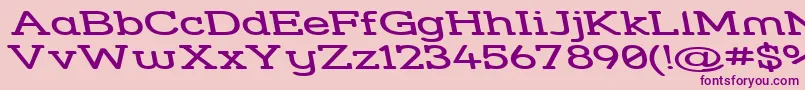 Strslswr Font – Purple Fonts on Pink Background