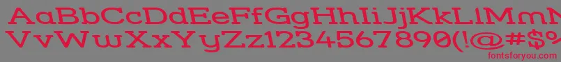 Strslswr Font – Red Fonts on Gray Background