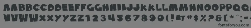 SfPaleBottomExtended Font – Black Fonts on Gray Background