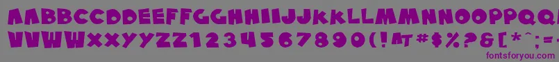 SfPaleBottomExtended Font – Purple Fonts on Gray Background