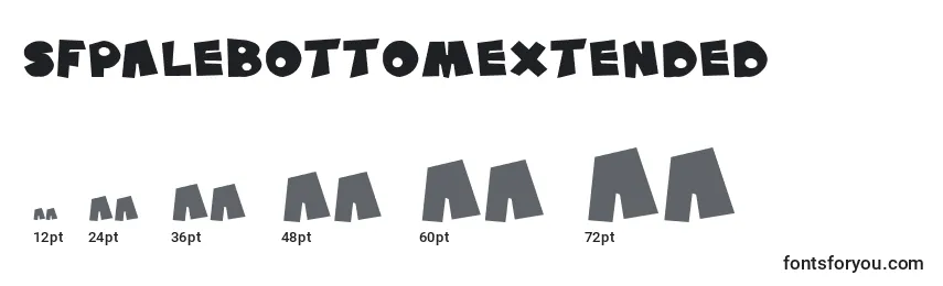 SfPaleBottomExtended Font Sizes