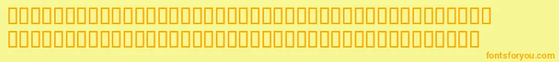 PerpetuaExpert Font – Orange Fonts on Yellow Background