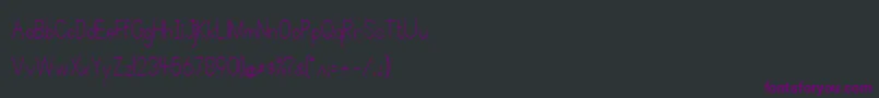 SimplePrint Font – Purple Fonts on Black Background