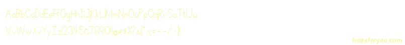 SimplePrint Font – Yellow Fonts