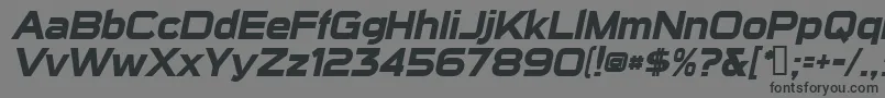 SuiGenerisBoldItalic Font – Black Fonts on Gray Background