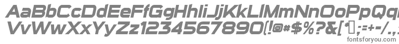 フォントSuiGenerisBoldItalic – 灰色のフォント