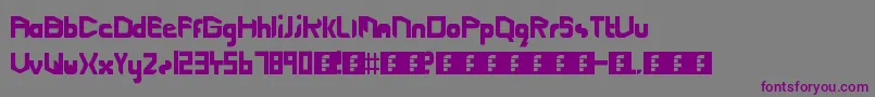 CuttingEdgeLightspeed Font – Purple Fonts on Gray Background