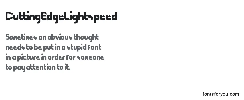 CuttingEdgeLightspeed Font