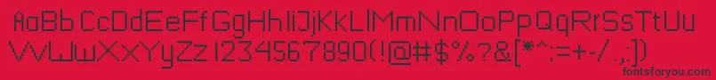 Mushroomfont Font – Black Fonts on Red Background