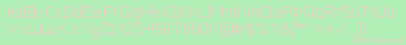 Mushroomfont Font – Pink Fonts on Green Background