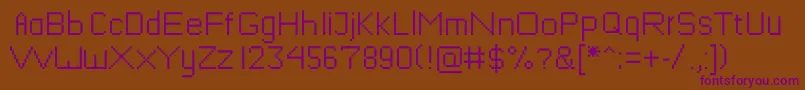 Mushroomfont Font – Purple Fonts on Brown Background