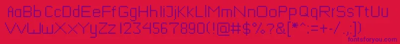 Mushroomfont Font – Purple Fonts on Red Background