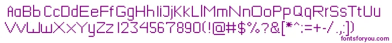 Mushroomfont Font – Purple Fonts on White Background