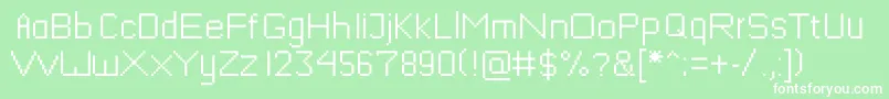 Mushroomfont Font – White Fonts on Green Background