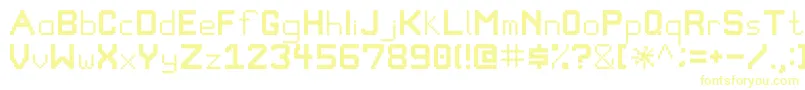 Pixelgamefont-Schriftart – Gelbe Schriften