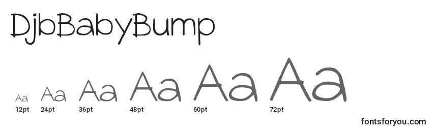 DjbBabyBump Font Sizes