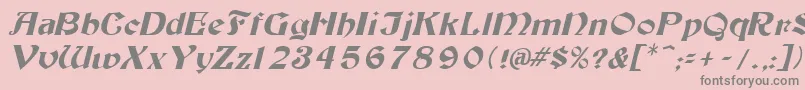 TutburI Font – Gray Fonts on Pink Background