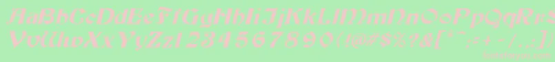 TutburI Font – Pink Fonts on Green Background