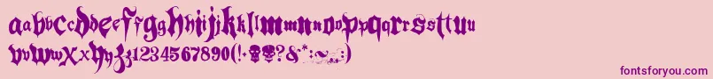 Más sobre la fuente Hacjiuza fuente Hacjiuza – Fuentes Moradas Sobre Fondo Rosa