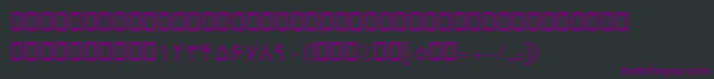BRoya Font – Purple Fonts on Black Background