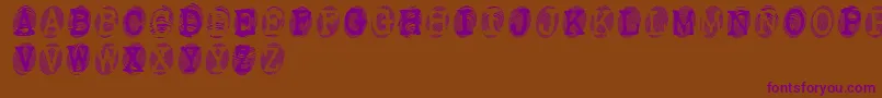 Powderfinger Font – Purple Fonts on Brown Background