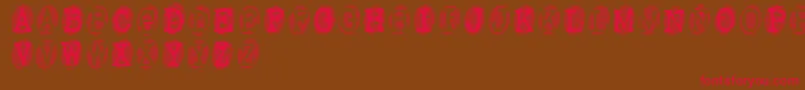 Powderfinger Font – Red Fonts on Brown Background