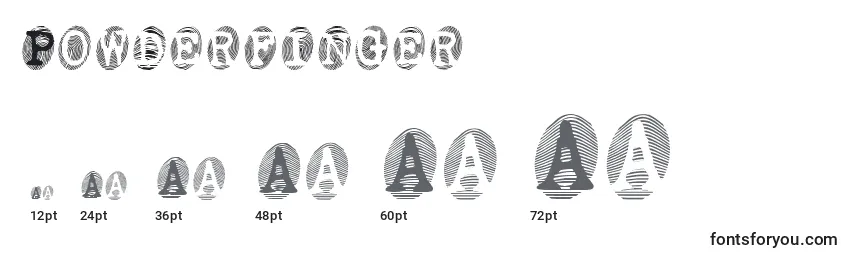 Powderfinger Font Sizes