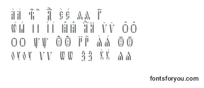 Обзор шрифта SlavjanicUcsSpacedout
