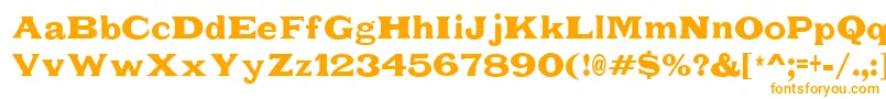 FatLegs-Schriftart – Orangefarbene Schriften