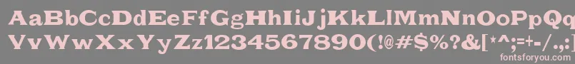 FatLegs Font – Pink Fonts on Gray Background