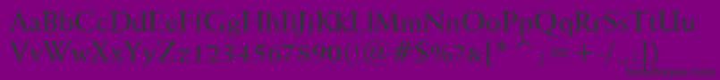 WeissBoldBt Font – Black Fonts on Purple Background