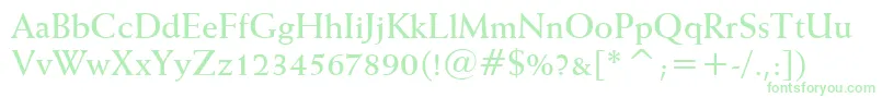 WeissBoldBt Font – Green Fonts on White Background