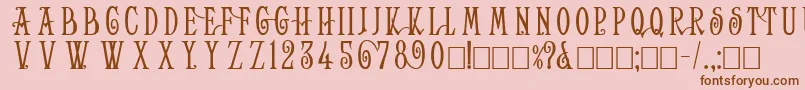 fuente HelenaWide – Fuentes Marrones Sobre Fondo Rosa